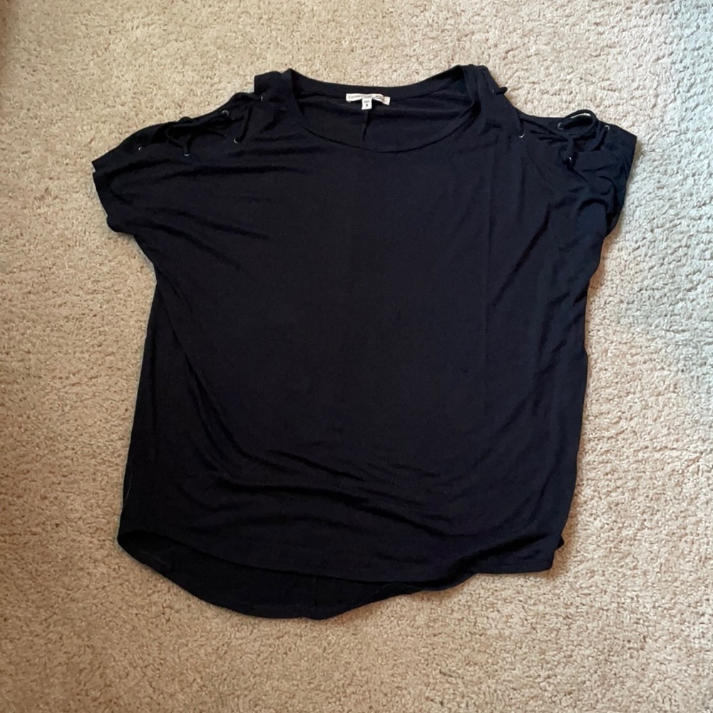 Express black 🖤 t shirt szM with tie sleeve